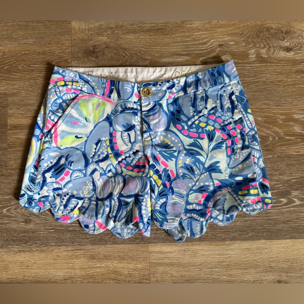 Lilly Pulitzer Buttercup Stretch shorts 00 inseam 5in